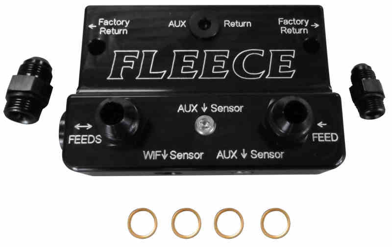 Fleece Performance 10-12 Dodge 6.7L Cummins 4th Gen Fuel Distribution Block FPE-FFD-RF-4G