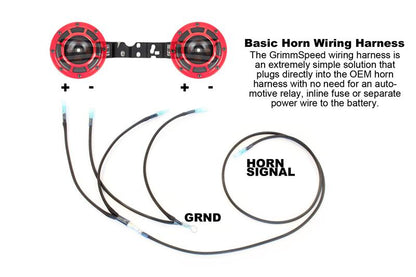 GrimmSpeed Hella Horn Wiring Harness for 2005-2007 Subaru Legacy, WRX & STI