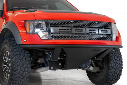 Addictive Desert Designs F01806NA0103 Pro V2 Front Bumper for Ford Raptor (2010-2014) – Frame Cut, Hammer Black with Satin Black Panels