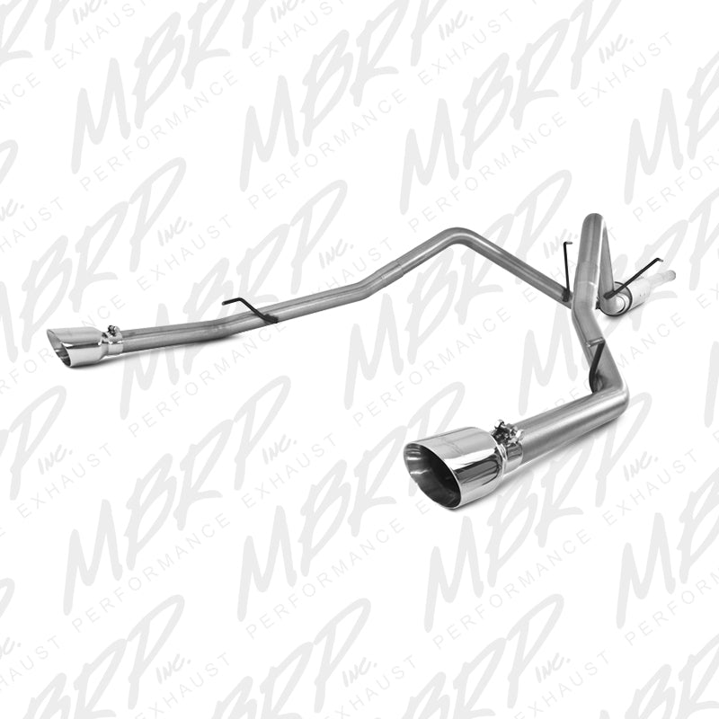 MBRP Armor Lite Series Cat Back Exhaust System for Dodge Ram 1500 2010-2013 with Dual Split Rear Exit