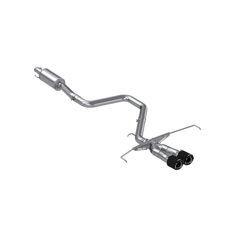 MBRP Armor Pro Series Cat Back Exhaust System for Hyundai Veloster Turbo - T304 Stainless Steel with Carbon Fiber Tips (Part S47053CF)