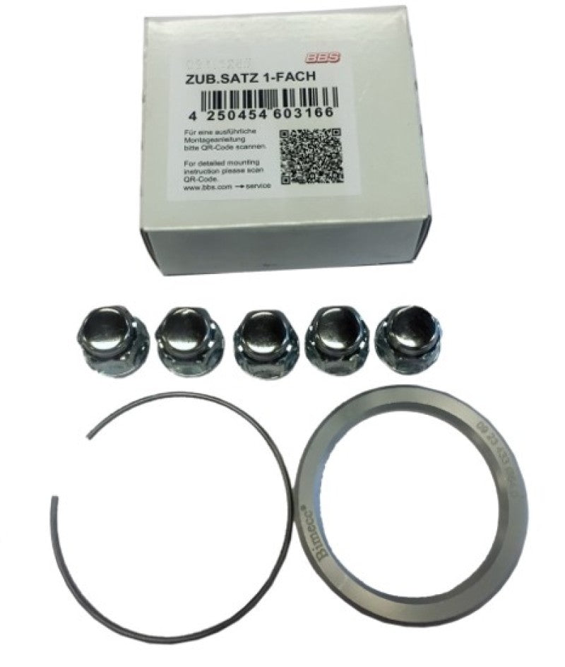 BBS PFS Kit for Toyota and Lexus, 60mm - Includes 82mm Clip and Lug Nuts