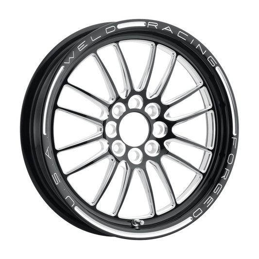 Weld Tuner Import 15x3.5-inch Black Alloy Wheel with 4x100mm Bolt Pattern
