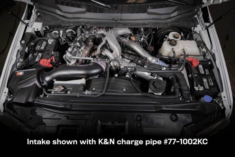 K&N 63 Series AirCharger Performance Intake for 2020-2021 Ford F-250 and F-350 with 6.7L V8 Diesel