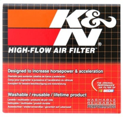 K&N Engineering Universal Rubber Air Filter Part R-1260 - 2 Inch Top OD, 3.5 Inch Base OD, 2.25 Inch Flange ID, 4 Inch Height