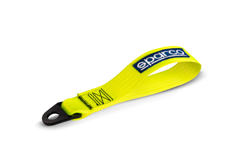 Sparco Tow Strap Yellow - Heavy-Duty Automotive Towing Accessory Part 01638GF