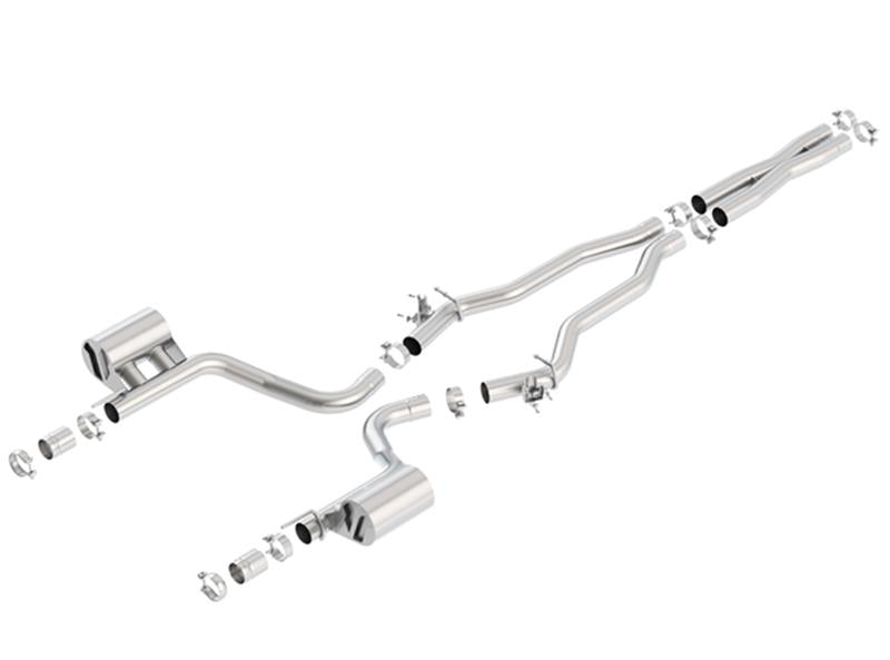 Borla ATAK Cat-Back Exhaust System for Dodge Challenger SRT Hellcat 6.2L V8 (2015-2023) with Valve Simulators
