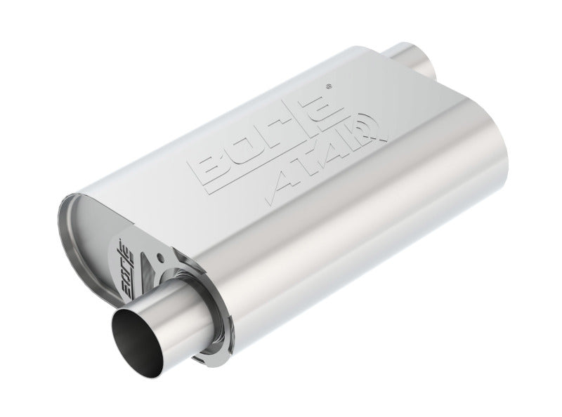 Borla CrateMuffler Small Block Chevrolet ATAK 2.5-Inch Offset/Offset Exhaust Muffler Part #400774
