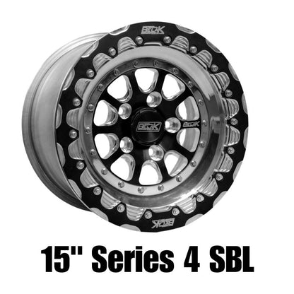 Belak Wheels Series 4 15x8 High Pad Beadlock Wheel - 5x114.3 Bolt Pattern, 5 Inch Backspacing
