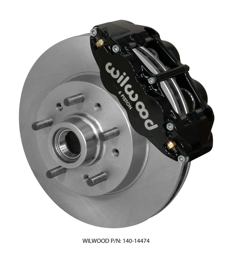 Wilwood Narrow Superlite 6R Front Brake Kit 11.86 Inch for Chevrolet and GMC C10 / C15 (1964-1970) with Factory Drum Spindles