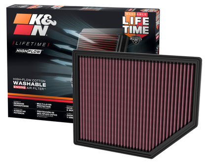 K&N Engineering 33-5132 High-Flow Replacement Air Filter for Ford Bronco and Ranger