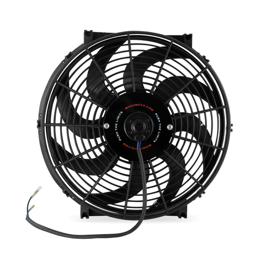 Mishimoto 14 Inch Curved Blade Electric Fan – High-Flow Cooling Solution for Automotive Applications