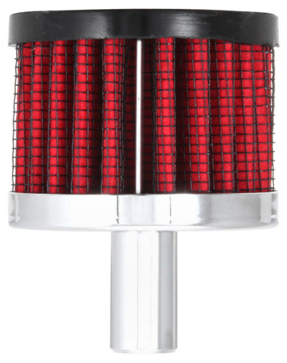 K&N Engineering 62-1010 Steel Base Crankcase Vent Filter - 1/2 Inch Diameter, Reusable Synthetic Media