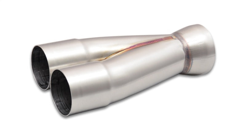 Vibrant 2-1 Stainless Steel Merge Collectors with Slipover Inlet and 2.5-Inch Outlet - Part Number 10355