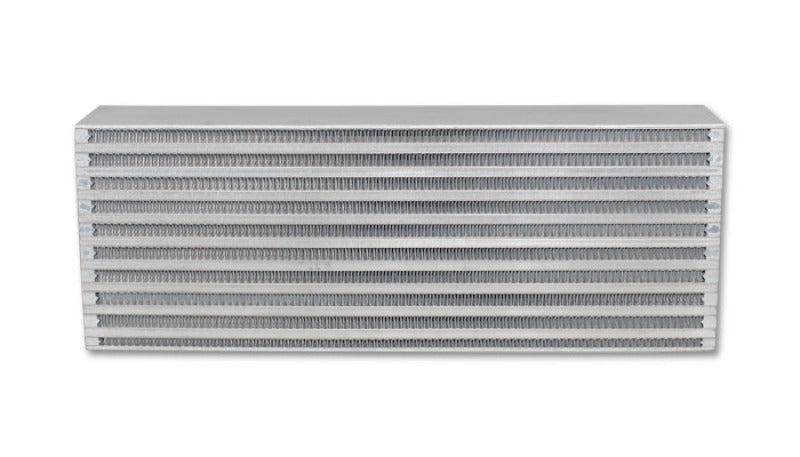 Vibrant Air-to-Air Intercooler Core - Horizontal Flow Bar and Plate Design - 18 x 6.5 x 3.25 Inches