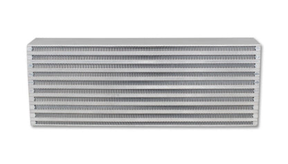 Vibrant Air-to-Air Intercooler Core - Horizontal Flow Bar and Plate Design - 18 x 6.5 x 3.25 Inches