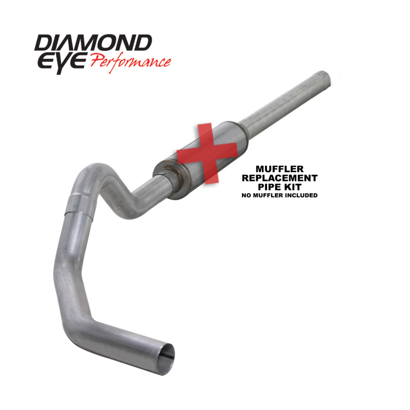 Diamond Eye Performance 4-inch Catback Exhaust System Kit for 2004.5-2007.5 Dodge Ram 2500/3500 with 5.9L Cummins Engine