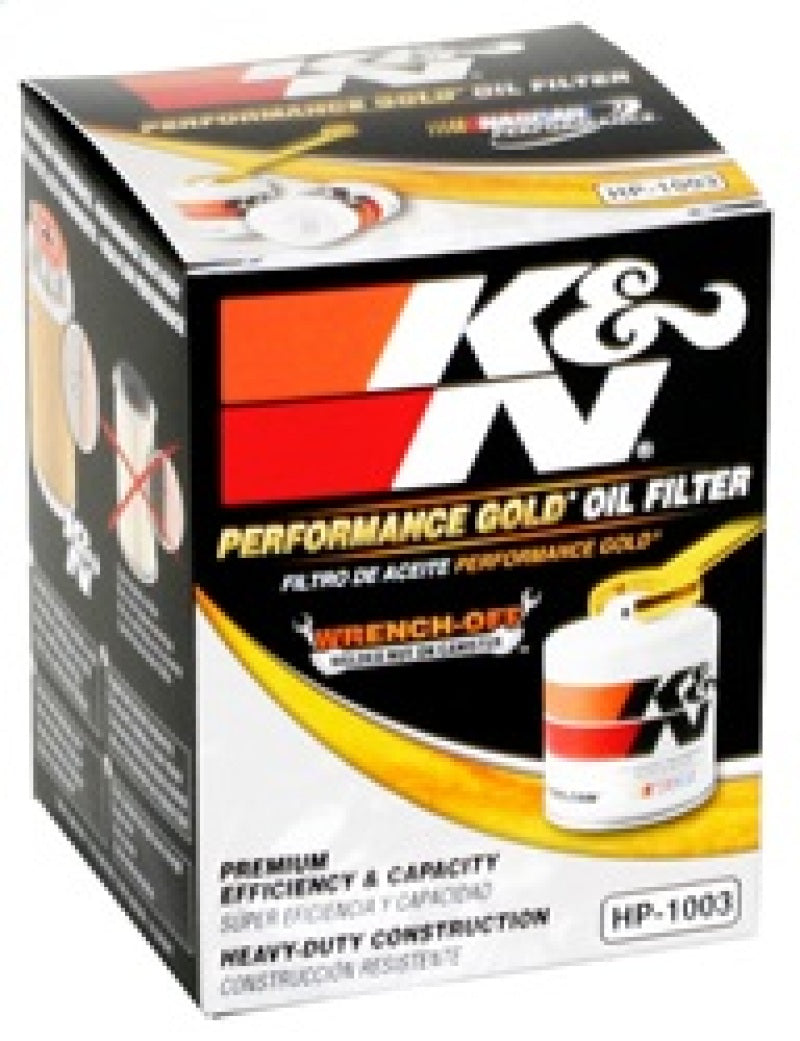 K&N Engineering HP-1003 Premium Oil Filter for Toyota RAV4, Scion tC, and Celica GT/GT-S