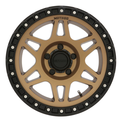 Method MR312 17x8.5 Inch Bronze Street Loc Wheel with 5x150 Bolt Pattern and 0mm Offset