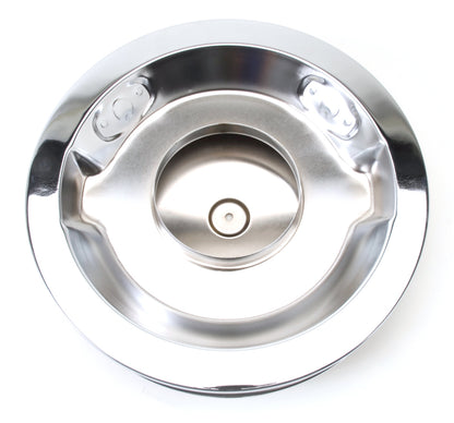 Edelbrock Part #1221 Triple Chrome Round Air Cleaner for 5-1/8" Carburetors