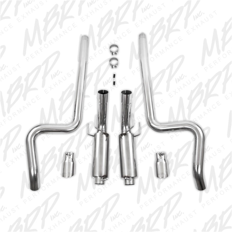 MBRP Armor Pro Series Cat Back Exhaust System for 2011-2012 Ford Shelby GT 500 – 3 Inch Dual Split Rear Exit with 4.5 Inch Tips