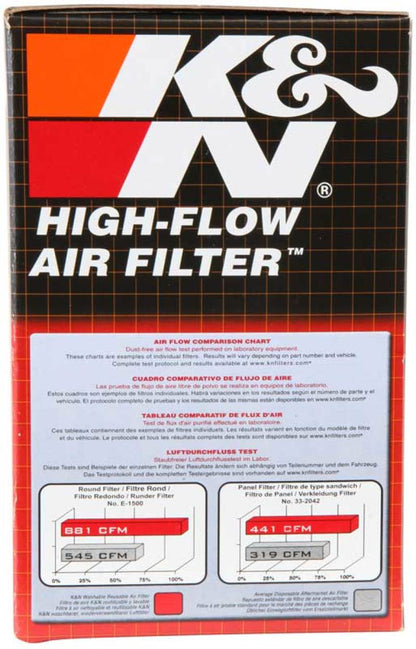 K&N Engineering Universal Air Filter Part RU-0830 for Automotive and Equipment Applications