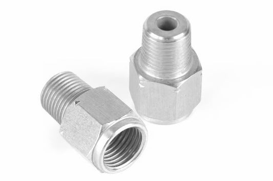 Haltech M10 x 1.0 to 1/8 NPT Adapter - Stainless Steel Thread Fitting for Bosch Sensors