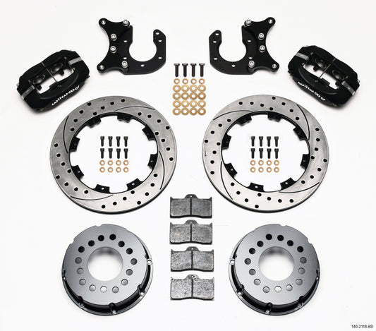 Wilwood Forged Dynalite P/S Rear Disc Brake Kit with Drilled Rotor for Big Ford 2.50-inch Offset