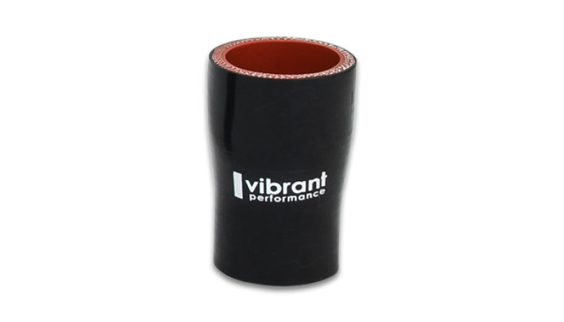 Vibrant 4 Ply Reducer Coupling 1.25in to 1.50in x 3in - Black Silicone Transition Hose