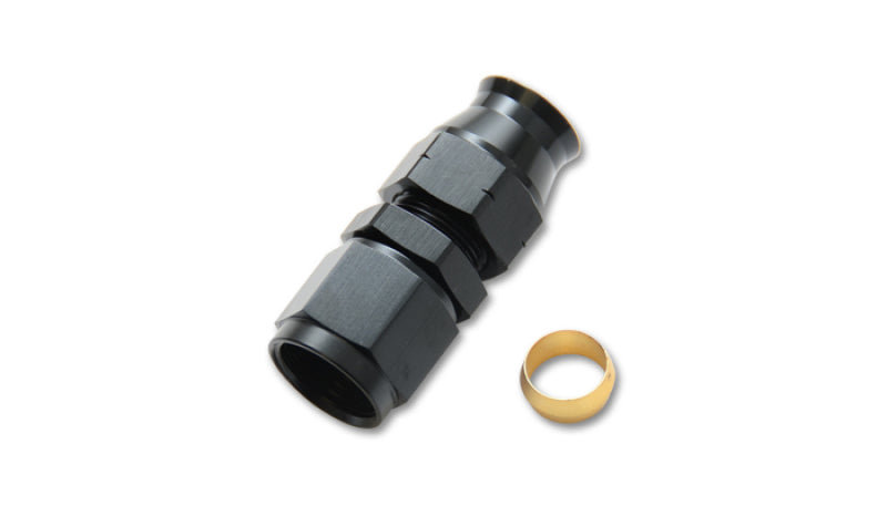 Vibrant -4AN Female to 1/4 Inch Tube Adapter Fittings with Brass Olive Insert