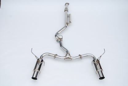 Invidia 2022+ Subaru WRX N1 Twin Outlet Single Layer Stainless Steel Tip Cat-Back Exhaust