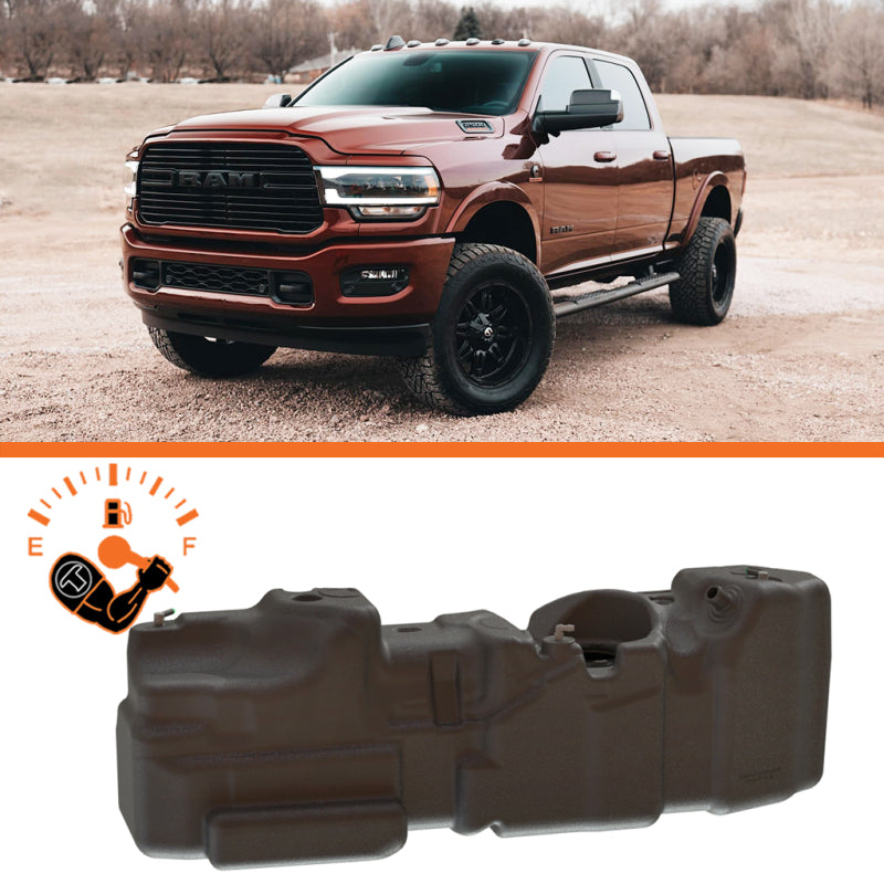 Titan Fuel Tanks 13-24 Ram 2500/3500 Crew Cab Short Bed 52 Gallon XXL Mid-Ship Fuel Tank - Durable Cross-Linked Polyethylene Replacement