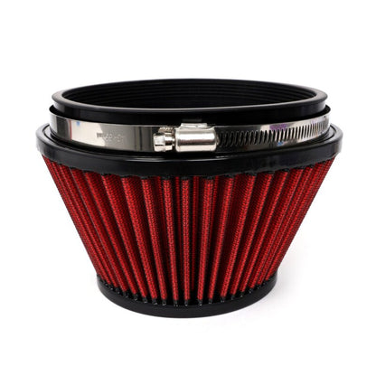 BLOX Racing Shorty Performance 5-inch Air Filter with 4-inch Velocity Stack and Coupler Kit