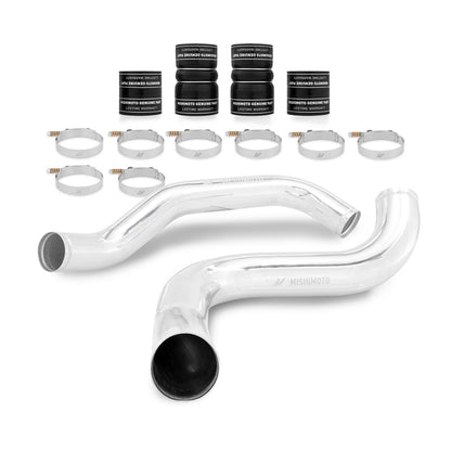 Mishimoto 99-03 Ford 7.3L Powerstroke PSD Intercooler Pipe and Boot Kit - Polished Aluminum for Enhanced Durability and Performance