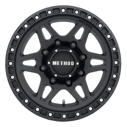 Method MR312 18x9 Matte Black Off-Road Wheel with +18mm Offset and 8x6.5 Bolt Pattern