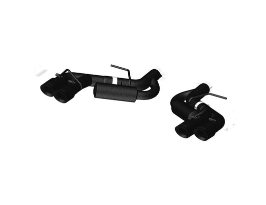 MBRP Armor BLK Series Axle Back Exhaust System for Chevrolet Camaro 2016-2021 with Black Race Tips