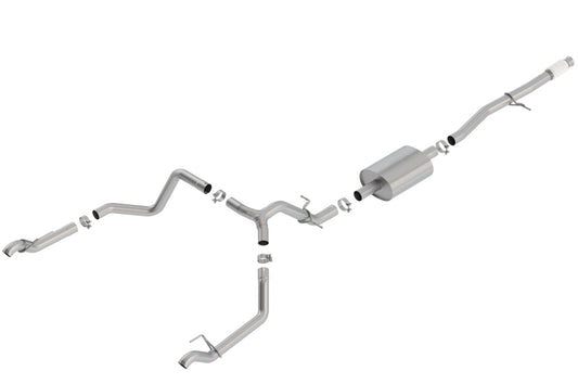 Borla S-Type Cat-Back Exhaust System for 2019-2025 Chevrolet Silverado 1500 & GMC Sierra 1500 5.3L V8 with Factory Tips