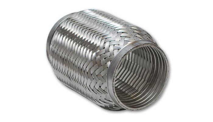 Vibrant SS TurboFlex Coupling with Interlock Liner 2.5-inch Inlet/Outlet, 8-inch Length