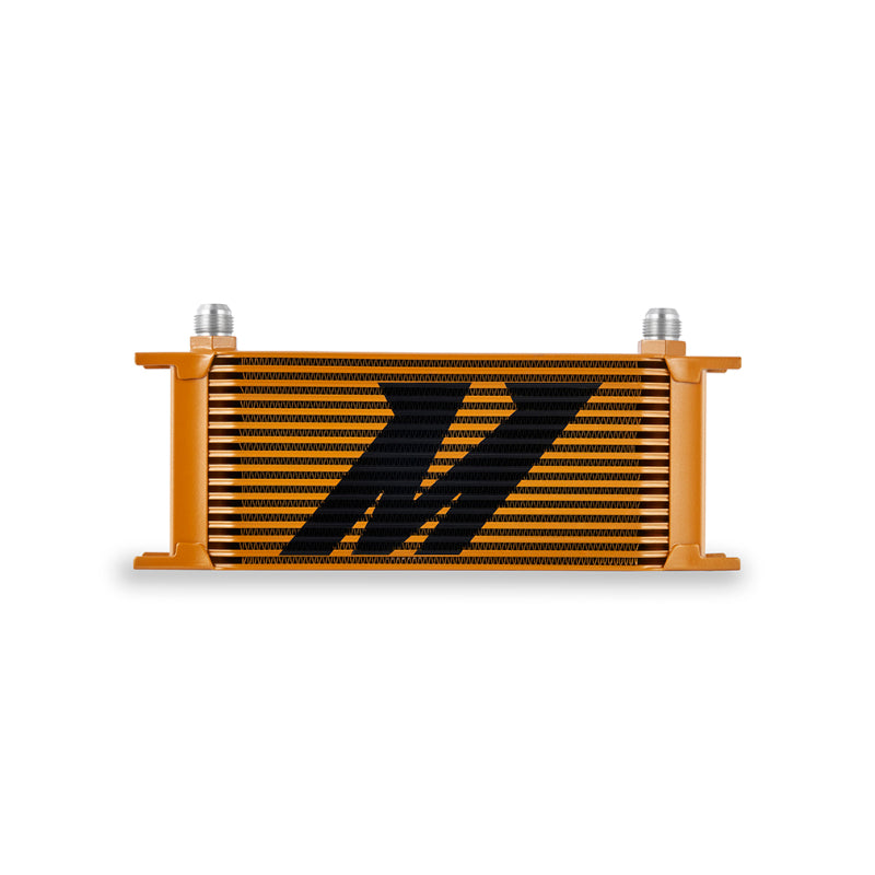 Mishimoto Universal 16-Row Oil Cooler Gold - High-Performance Engine Oil Cooling System