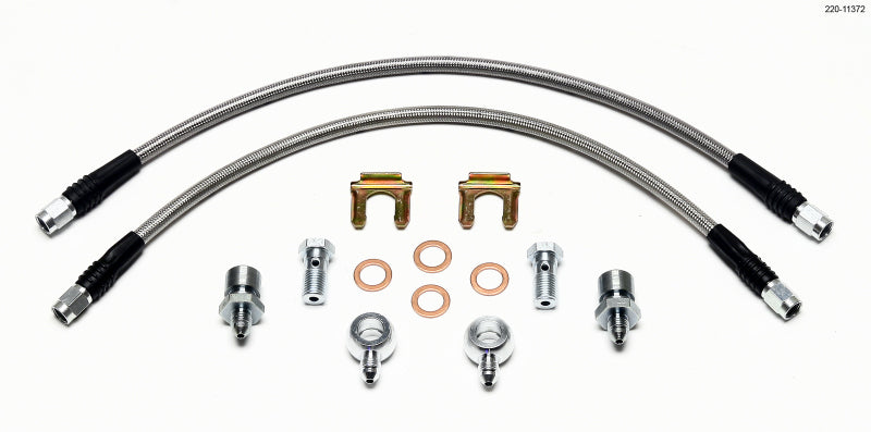 Wilwood Flexline Kit for D52 Calipers with 16-Inch Brake Rotors and 7/16-20 Banjo Fittings