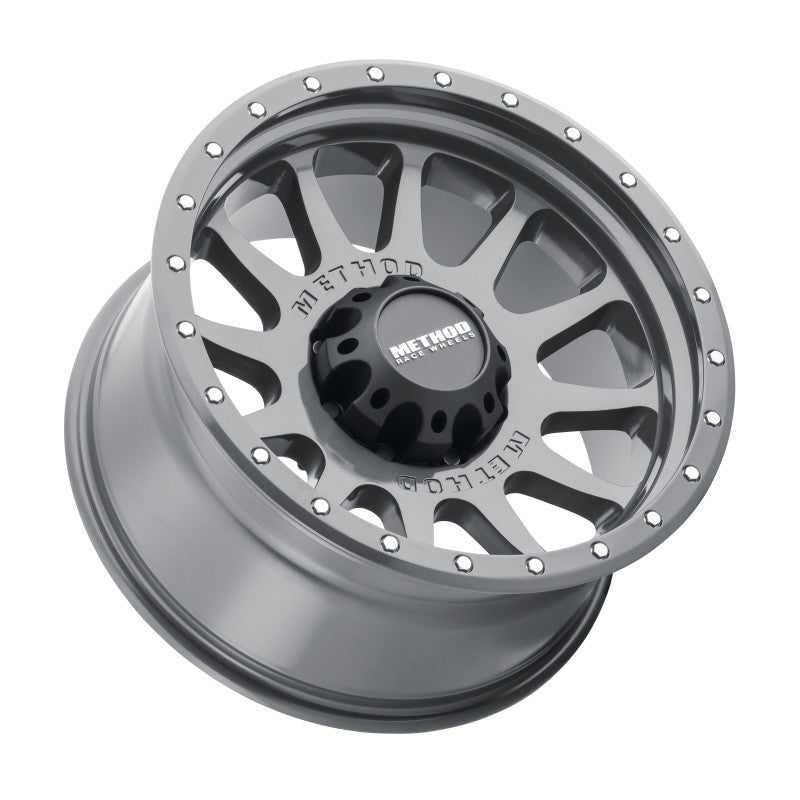 Method MR605 NV 20x10 Inch Titanium Wheel with -24mm Offset and 8x170 Bolt Pattern