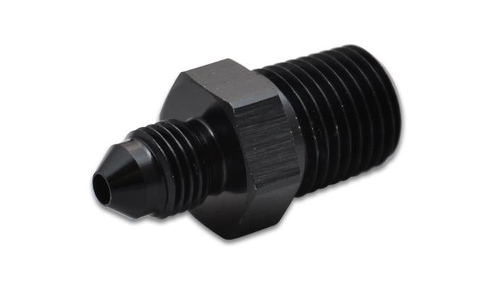 Vibrant -4AN to 3/8 inch NPT Straight Adapter Fitting - Aluminum