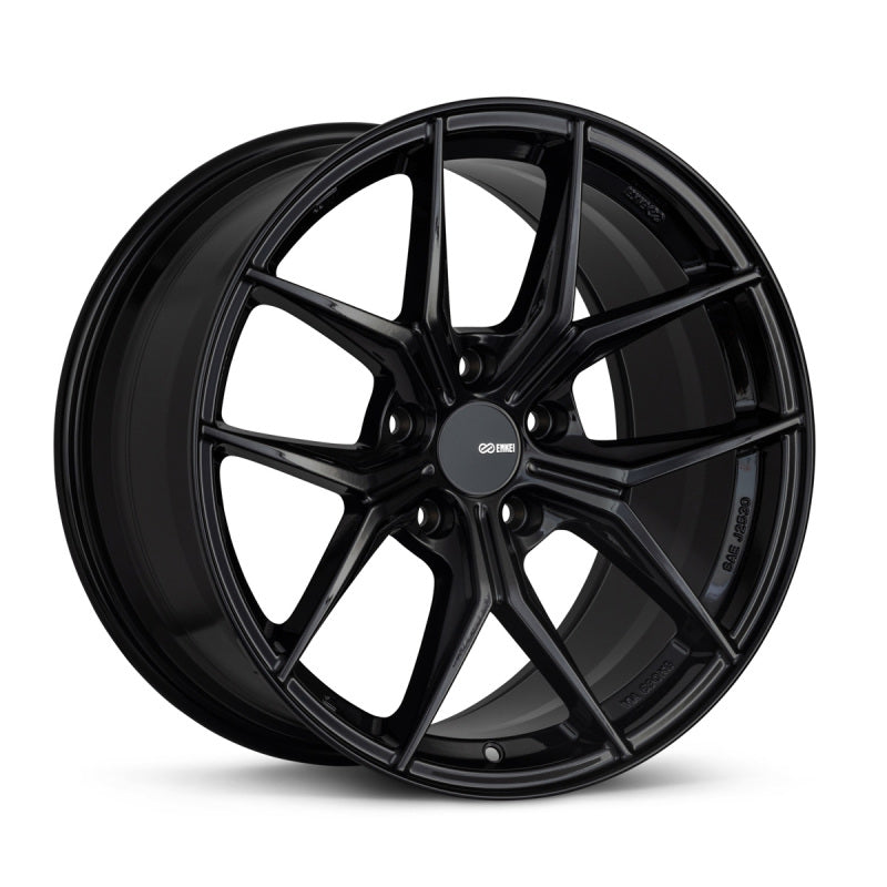 Enkei TSR-X 18x8.5 Inch Gloss Black Alloy Wheel with 38mm Offset and 5x114.3 Bolt Pattern