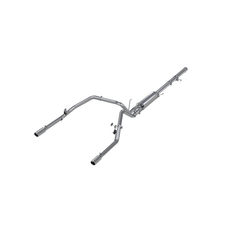 MBRP Armor Lite Series Cat Back Exhaust System for Dodge Ram 1500 2006-2008 with 2.5-Inch Dual Split Rear Exit and 3.5-Inch Tips
