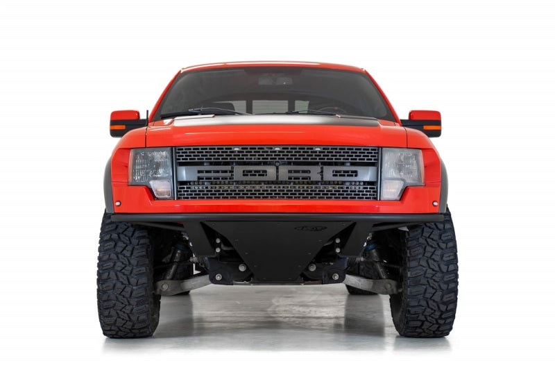 Addictive Desert Designs F01806NA0103 Pro V2 Front Bumper for Ford Raptor (2010-2014) – Frame Cut, Hammer Black with Satin Black Panels