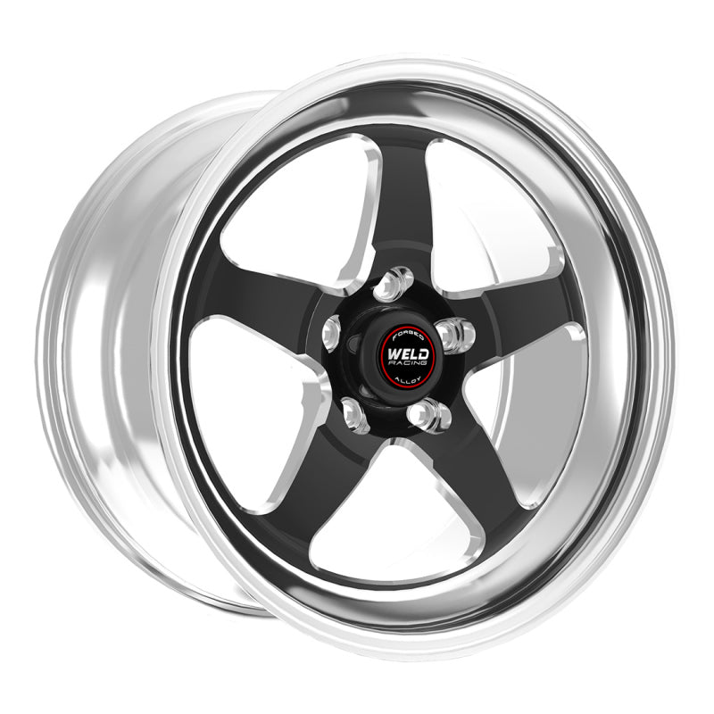 Weld S71 18x8 Inch Black Modular Wheel with 5x120mm Bolt Pattern for Cadillac CTS and Chevrolet Camaro