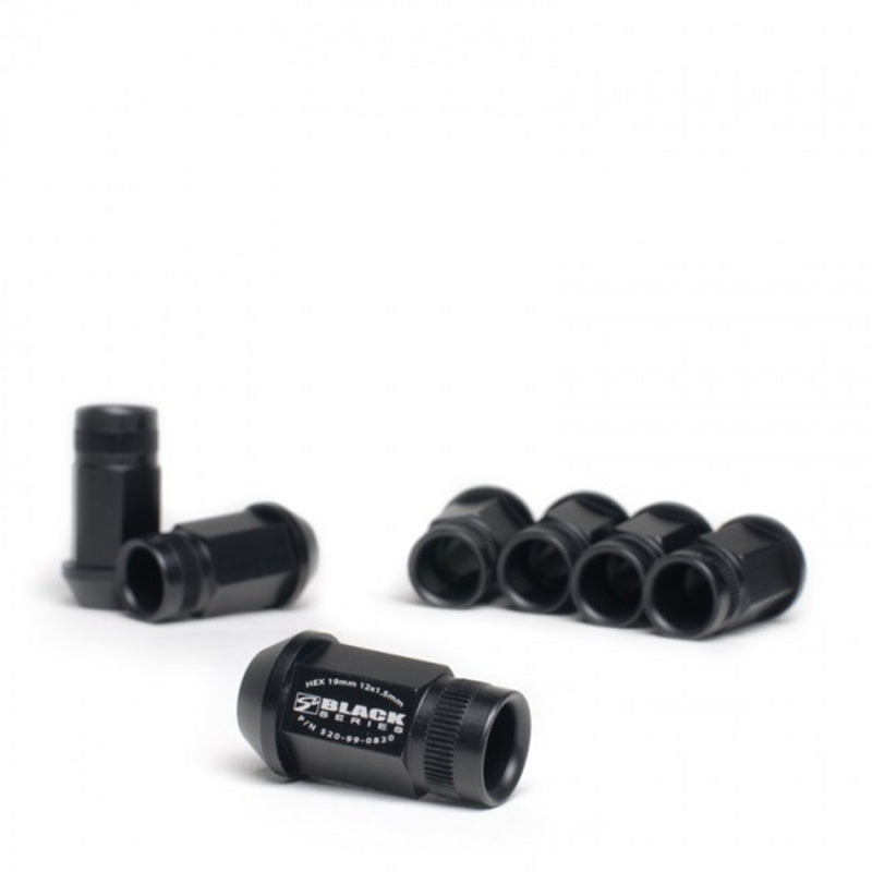 Skunk2 Racing 12 x 1.5 Forged Lug Nut Set (Black Series) for Honda, Acura, Mitsubishi, Scion, and Toyota