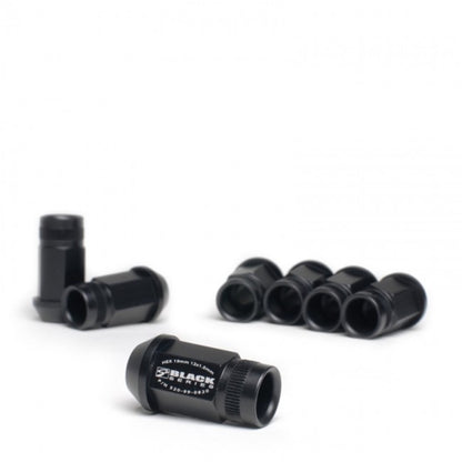 Skunk2 Racing 12 x 1.5 Forged Lug Nut Set (Black Series) for Honda, Acura, Mitsubishi, Scion, and Toyota