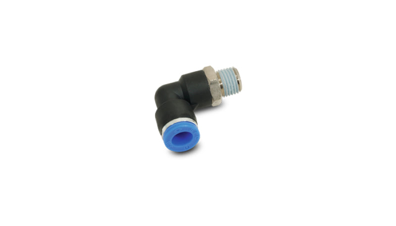 Vibrant Male Elbow Pneumatic Vacuum Fitting (1/8 inch NPT) for 1/4 inch OD Tubing