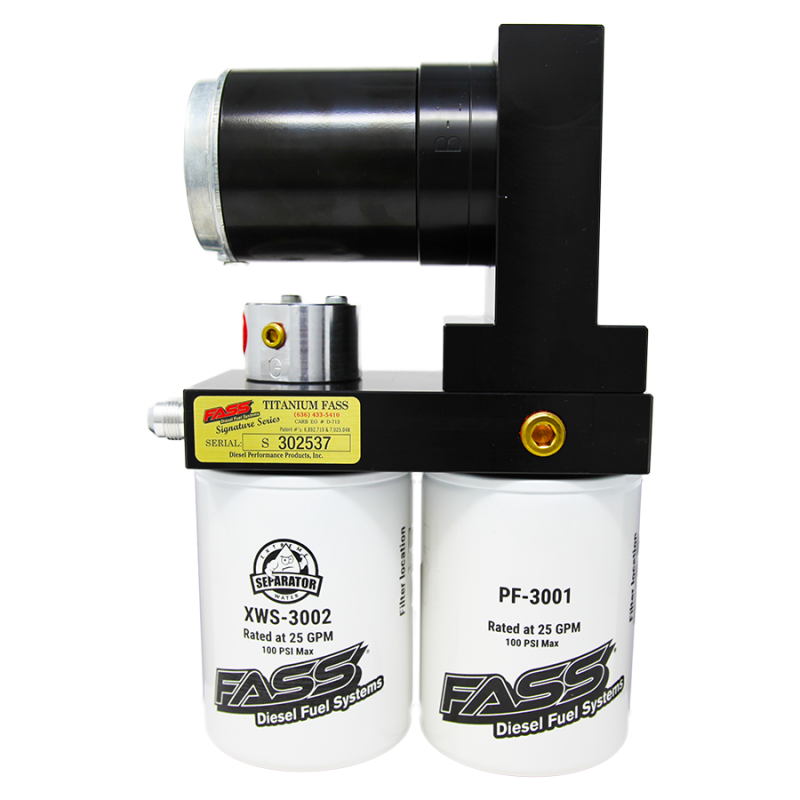 FASS Fuel Systems 98.5-04.5 Dodge Ram Cummins 100 GPH Titanium Fuel Air Separation System TS D08 100G